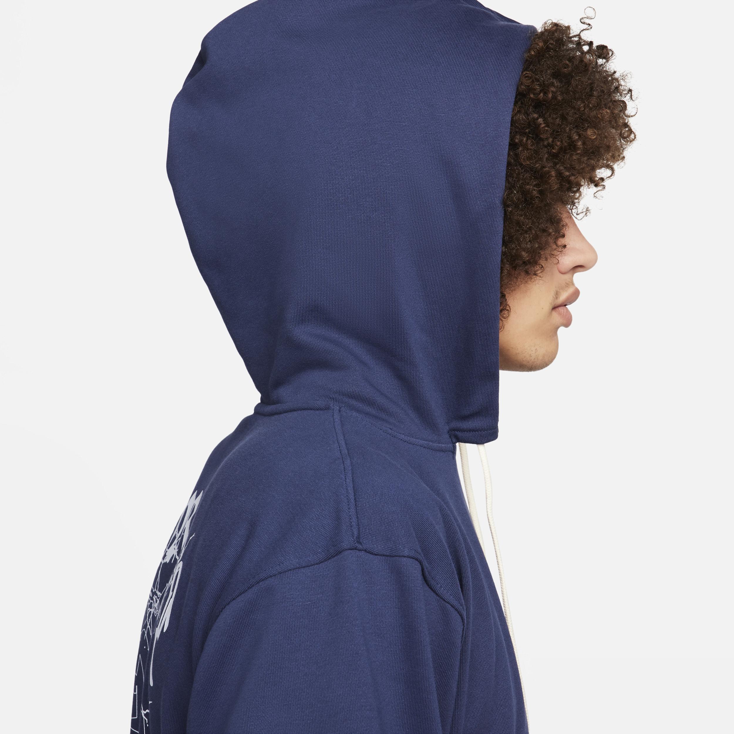 Nike Mens Ja Morant Dri-FIT Standard Issue Pullover - Midnight Navy/Football Grey Product Image