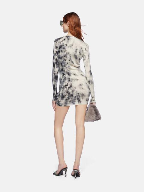 Sand and black mini dress Product Image