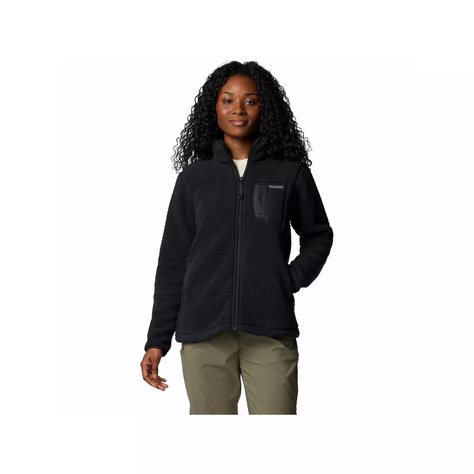 Women's Columbia West Bend II Full-Zip Fleece Jacket, Size: Large, Chalk Product Image