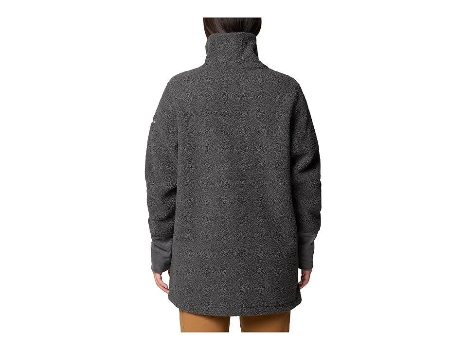 Women's Columbia Blue Point Creek Zip Front Fleece Jacket, Size: XXL, Dark Grey Product Image