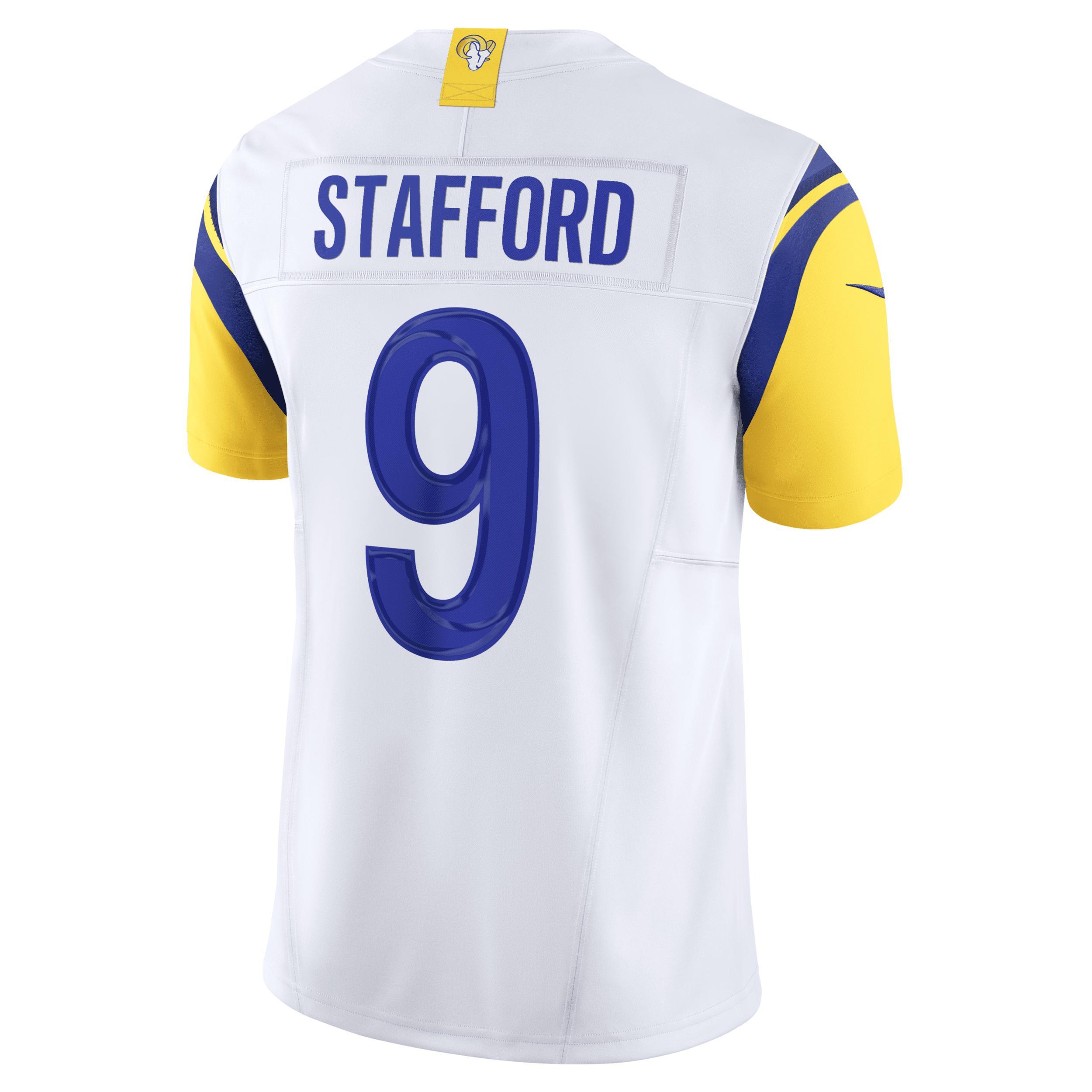 Men's Nike Matthew Stafford White Los Angeles Rams Vapor F.U.S.E. Limited  Jersey, Size: Large Product Image