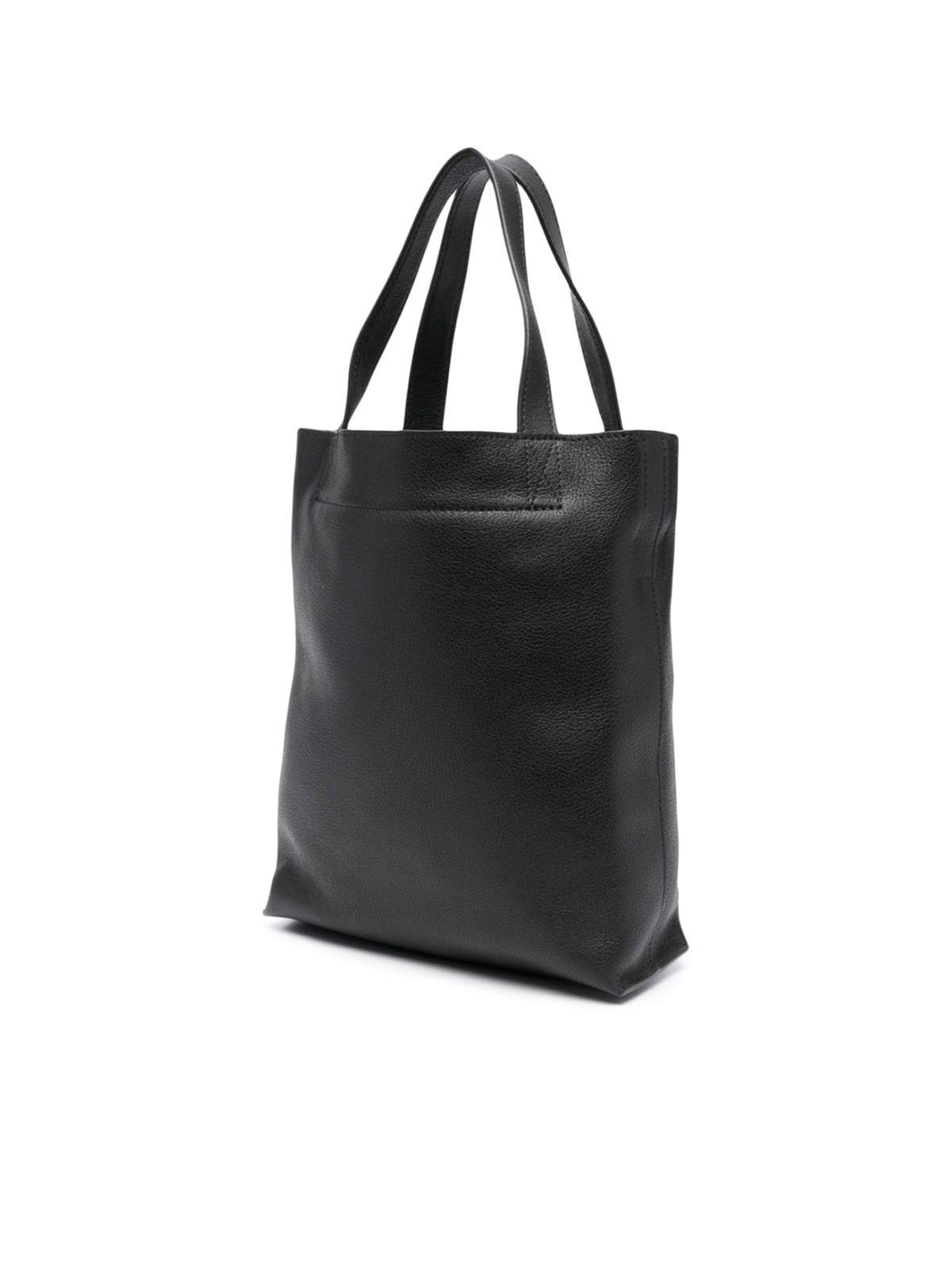 APC Maiko Leather Tote Bag In Black Product Image