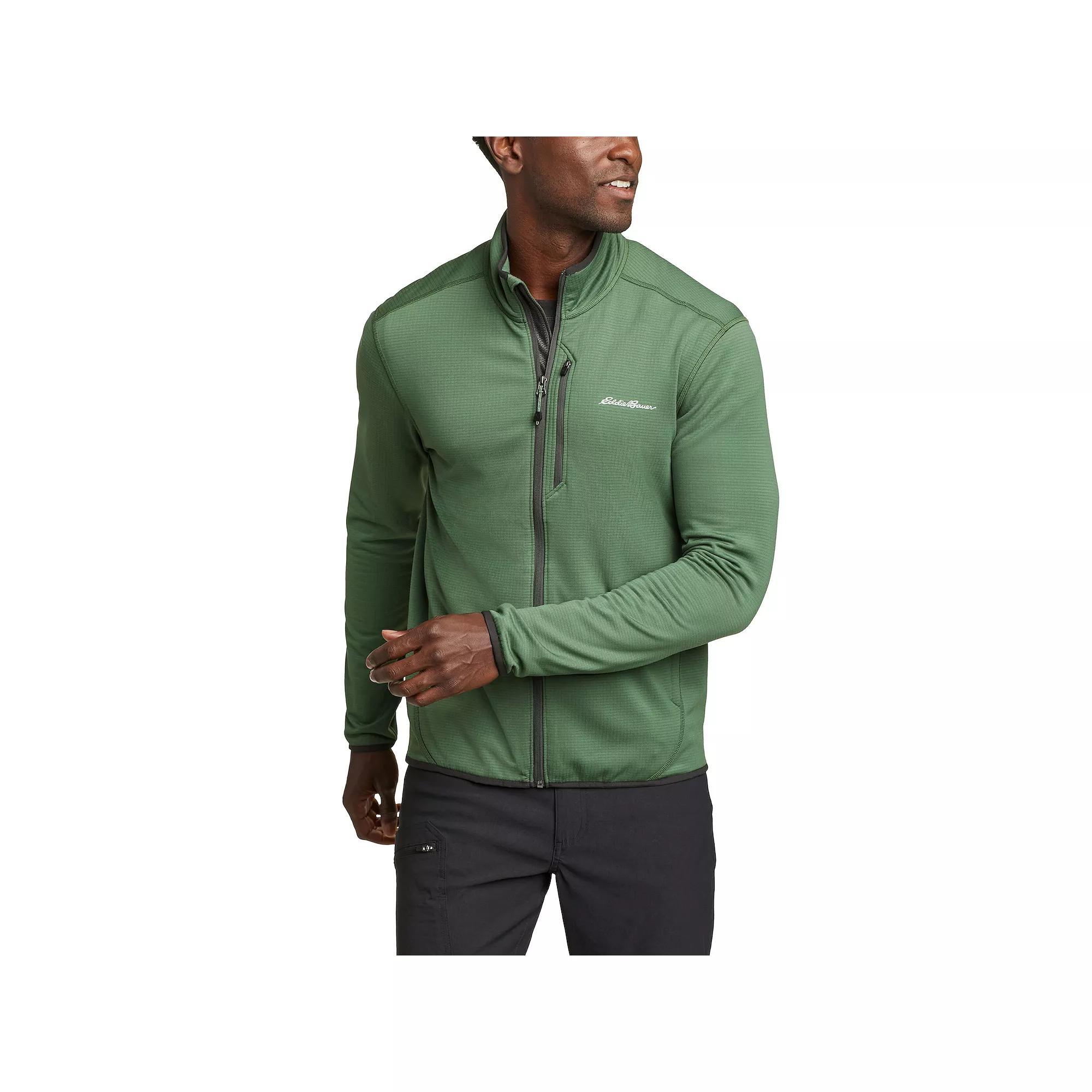 Mens Eddie Bauer Activator Grid Full-Zip Fleece, Men's, Size: XXL, Irish Green Product Image