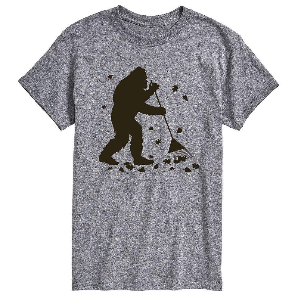 Mens Sasquatch Raking Leaves Tee Product Image