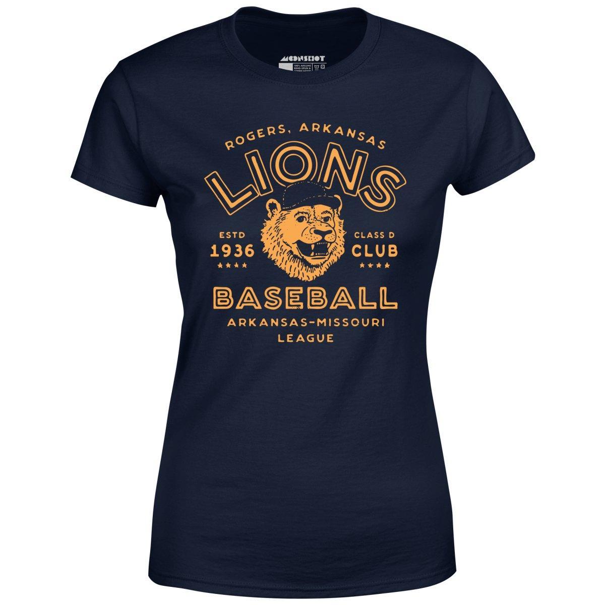 Rogers Lions - Arkansas - Vintage Defunct Baseball Teams - Women's T-Shirt Female Product Image