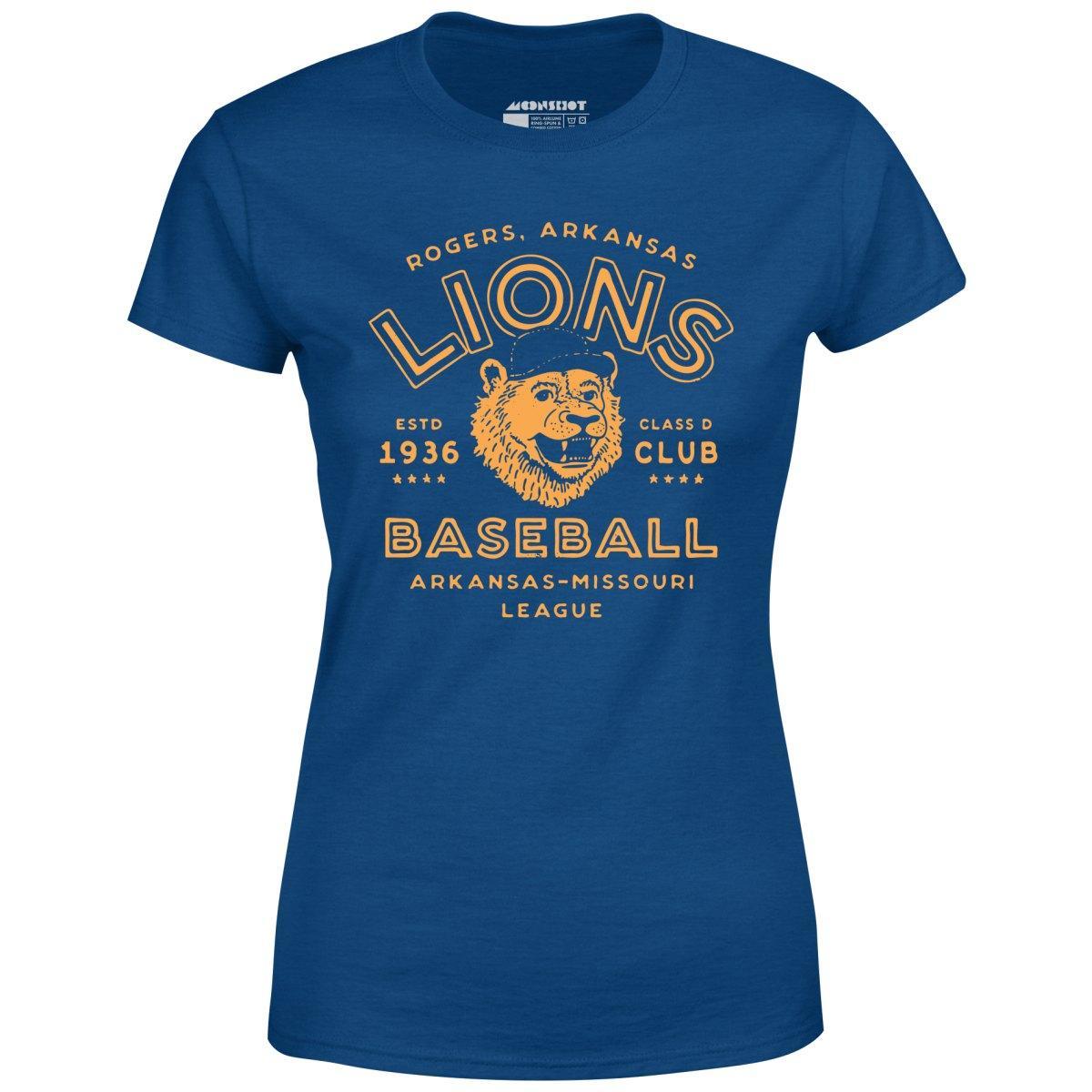 Rogers Lions - Arkansas - Vintage Defunct Baseball Teams - Women's T-Shirt Female Product Image