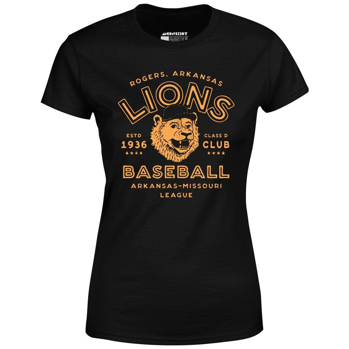 Rogers Lions - Arkansas - Vintage Defunct Baseball Teams - Women's T-Shirt Female Product Image