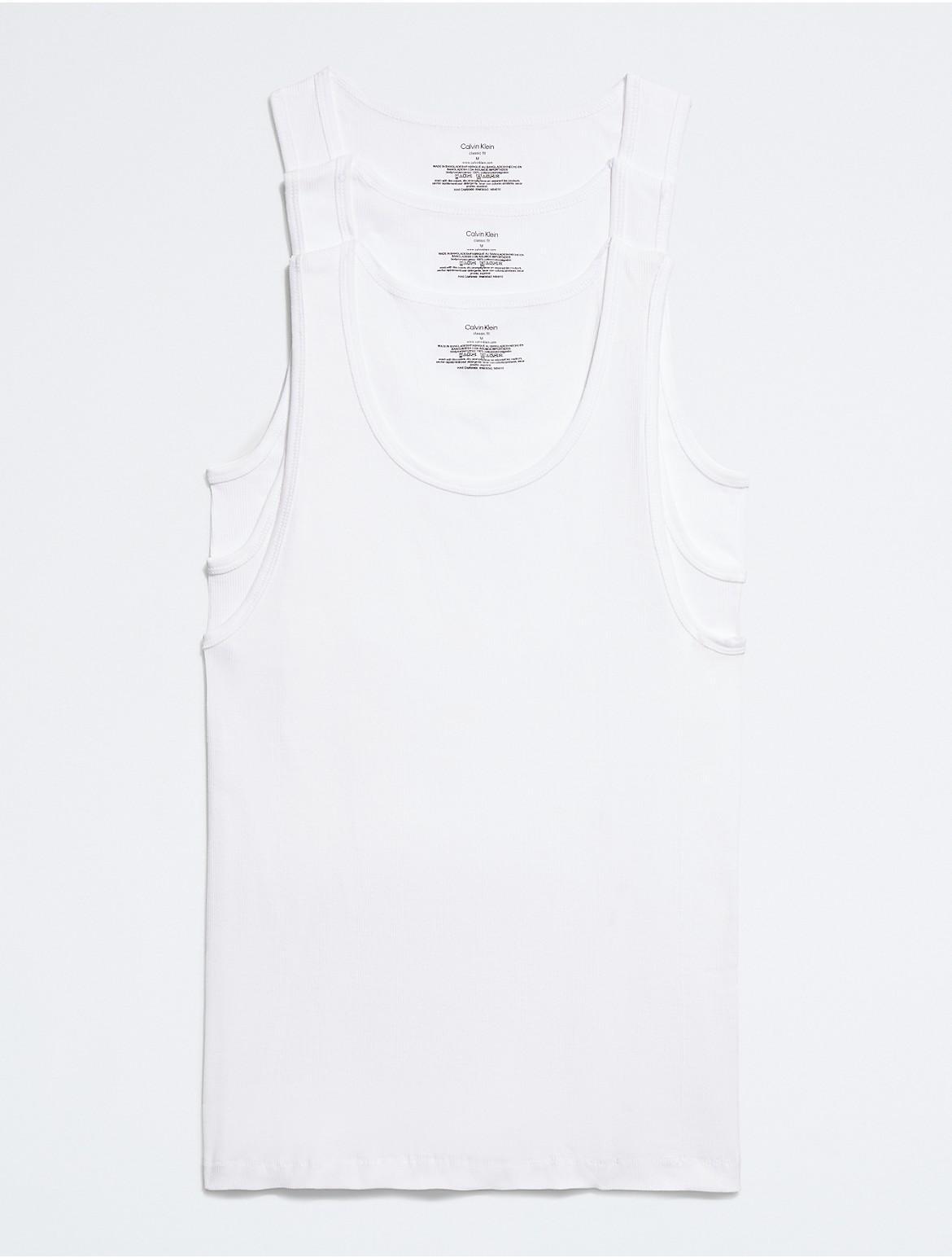 Men's Calvin Klein 3-pack Tank Top, Size: Large, White Product Image