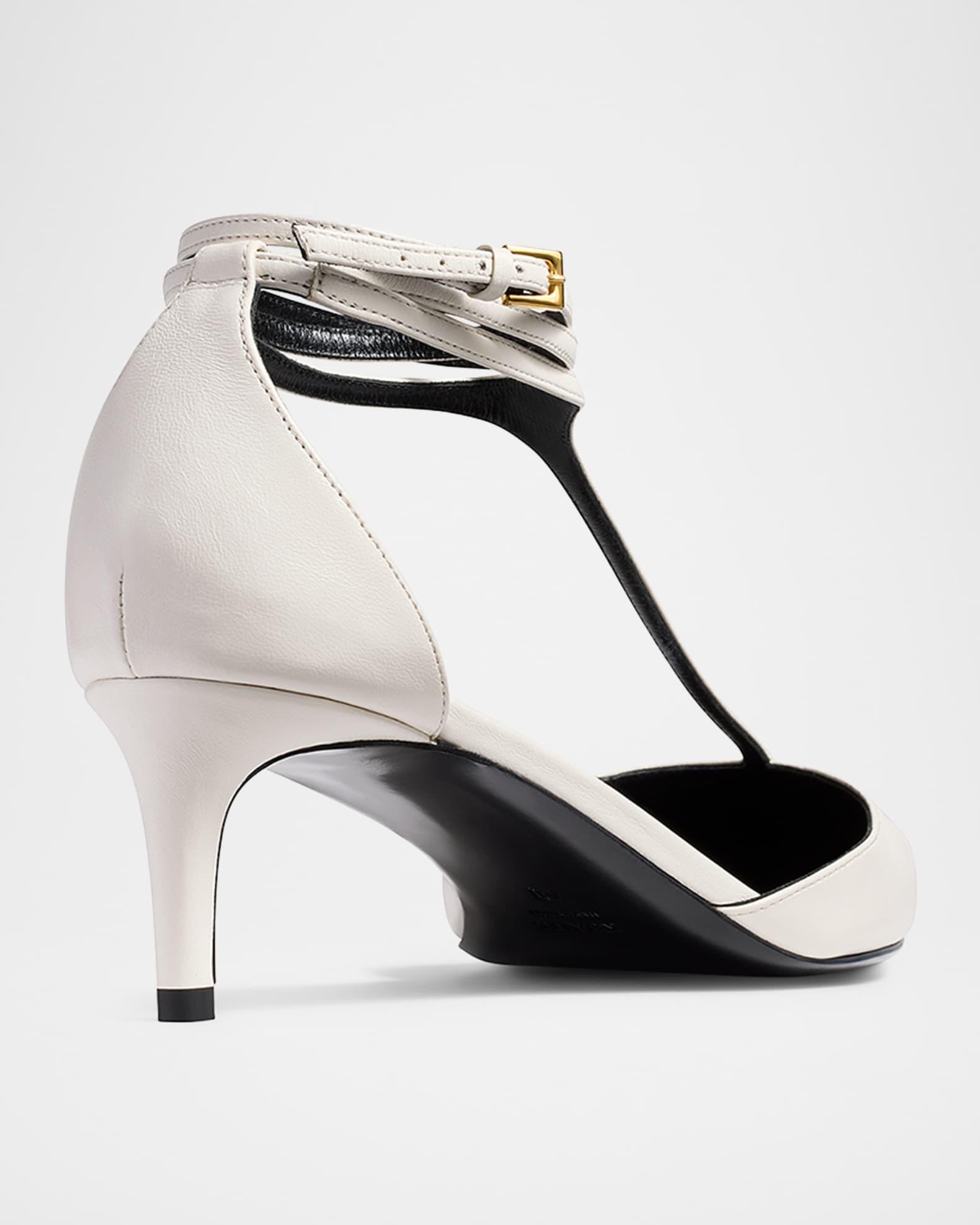 Mia Leather Kitten-Heel Pumps Product Image