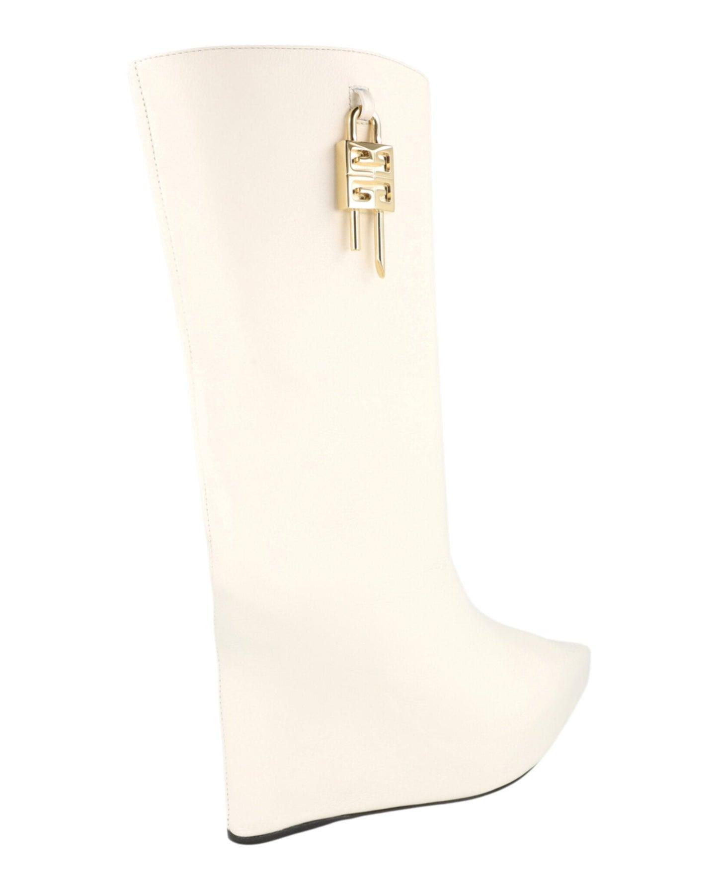 Givenchy G-Lock Leather Wedge Boots Product Image