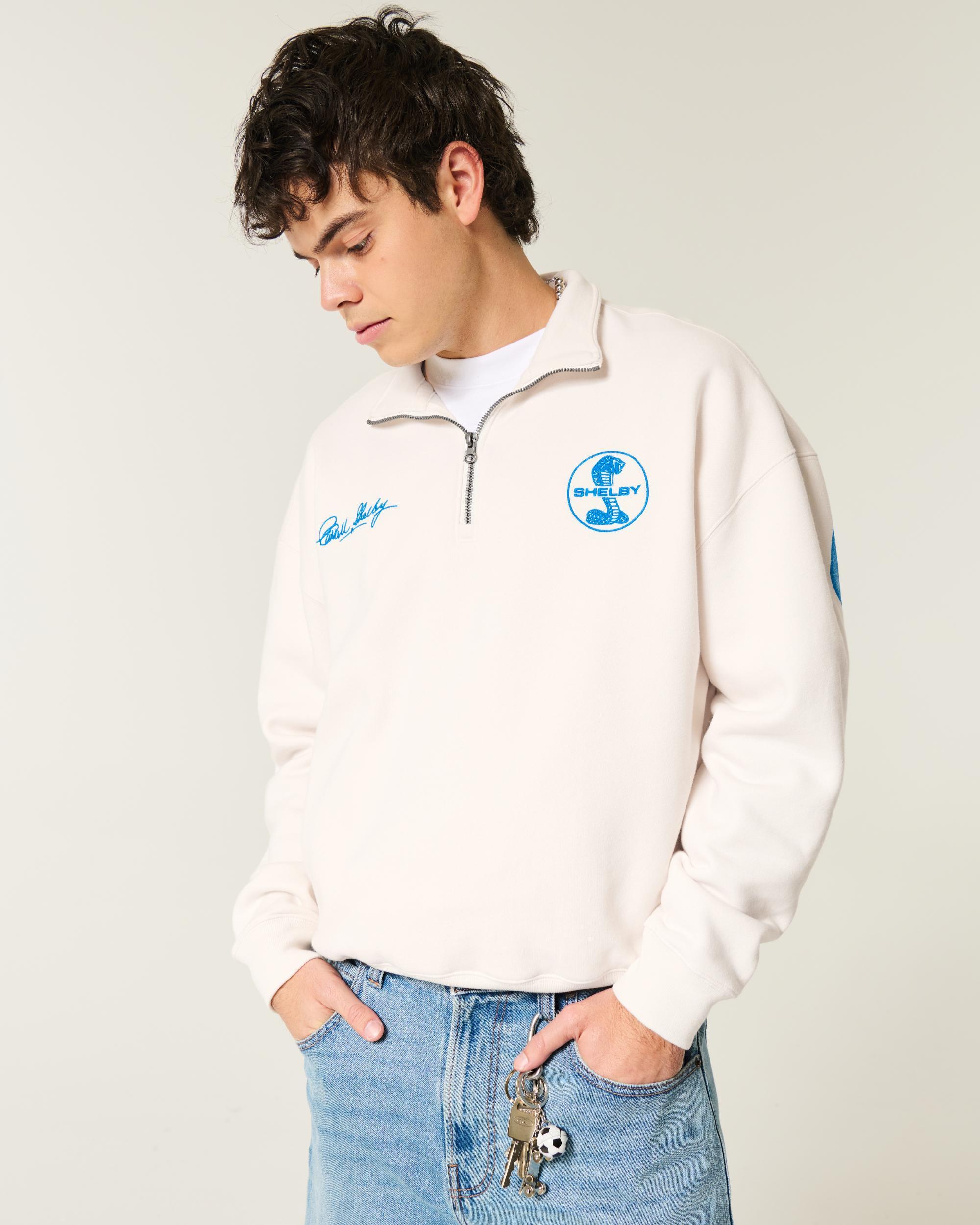 Boxy NASCAR Jeff Gordon Graphic Half-Zip Sweatshirt Product Image