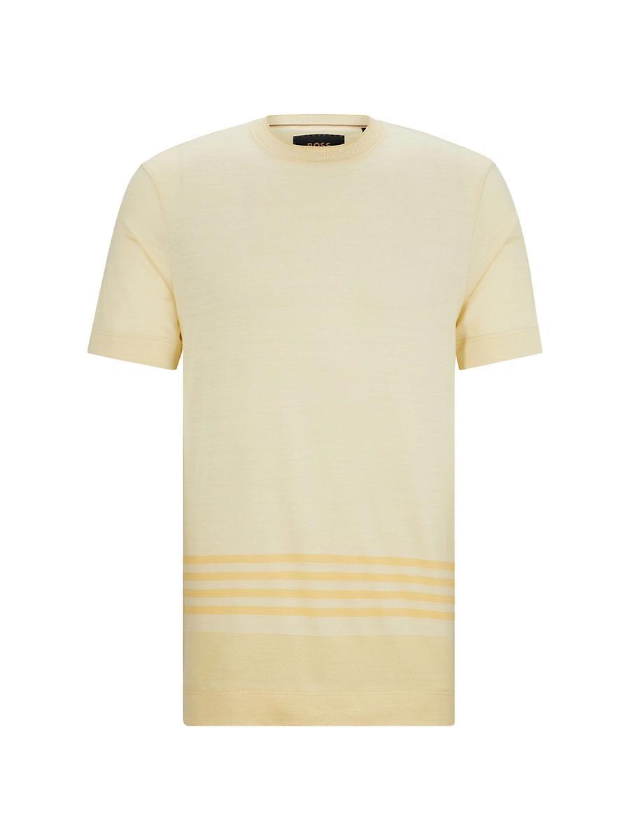 Mens Stripe-Detail T-Shirt Product Image