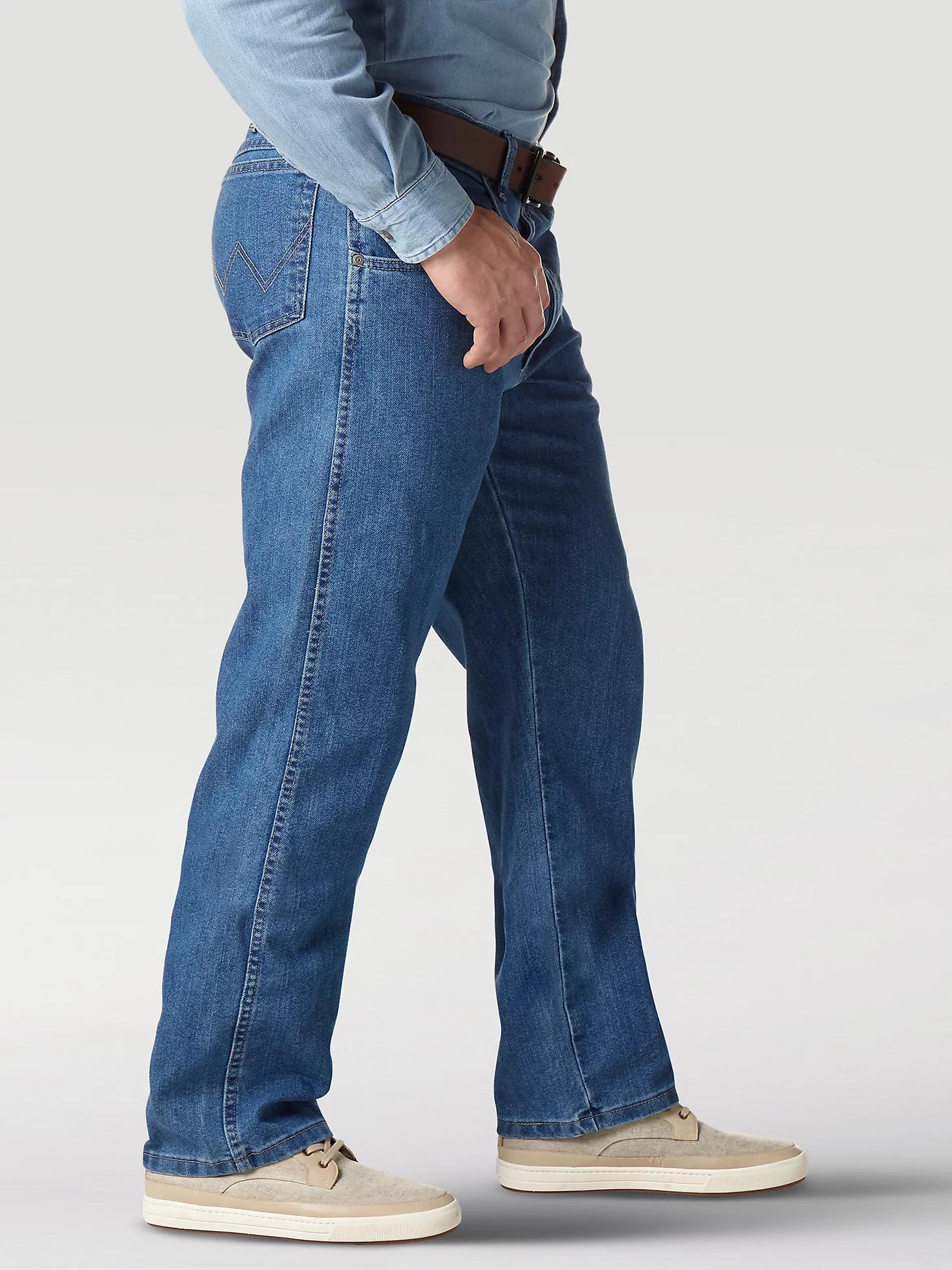 Wrangler Rugged Wear® Relaxed Stretch Flex Denim Jean - Stonewashed | Men's JEANS | Wrangler® Product Image