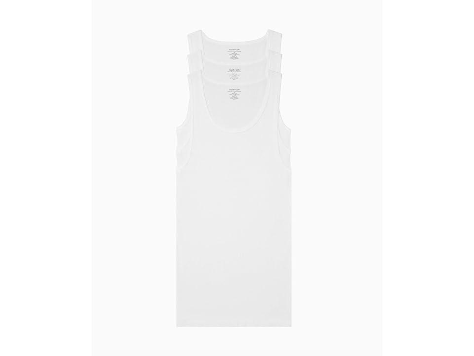 Men's Calvin Klein 3-pack Tank Top, Size: Large, White Product Image