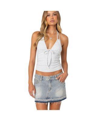 Edikted Womens Lanai striped halter top Product Image