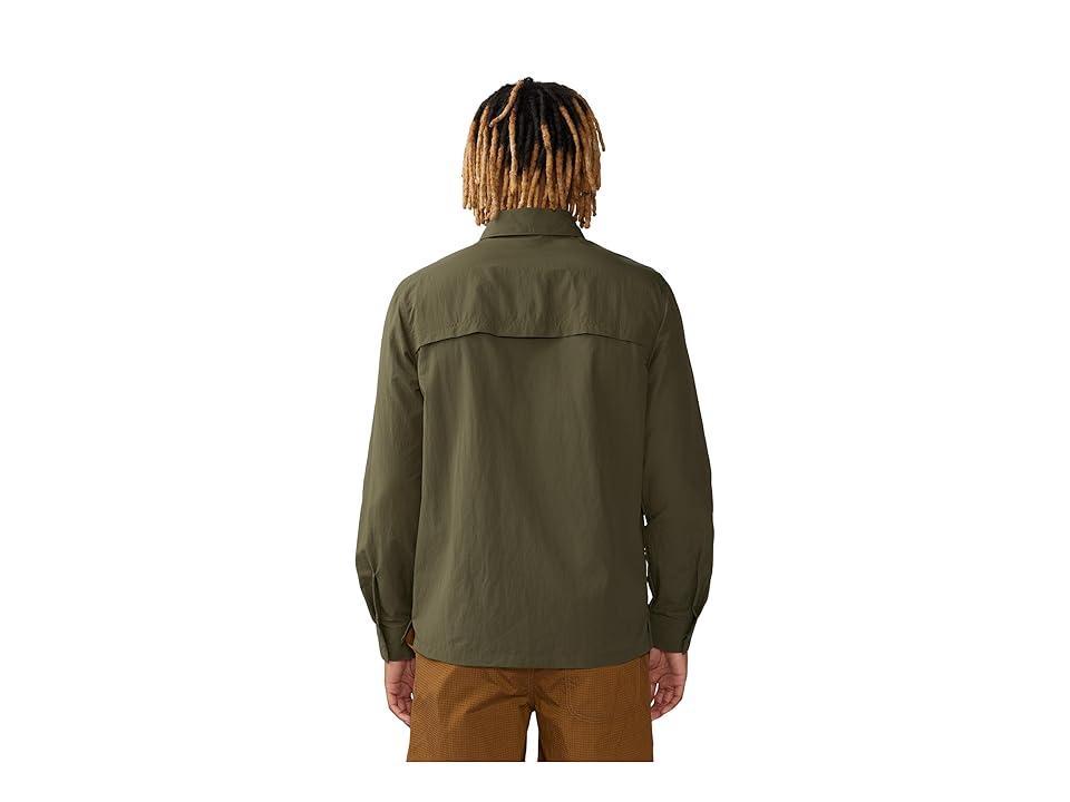 Mountain Hardwear Stryder Long Sleeve Shirt (Dark Pine) Men's Clothing Product Image