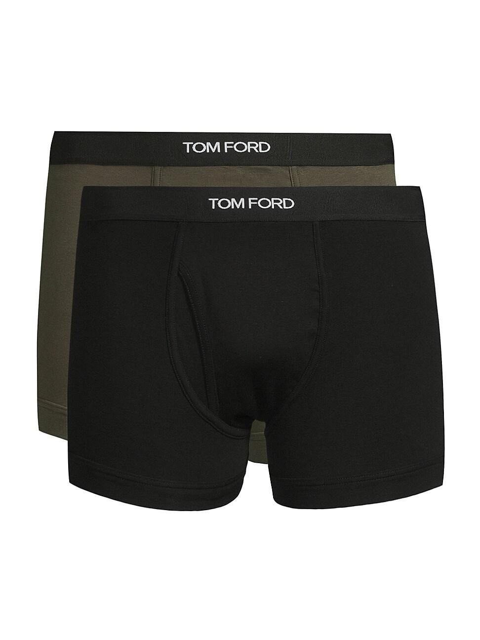 Mens 2-Pack Solid Jersey Boxer Briefs Product Image