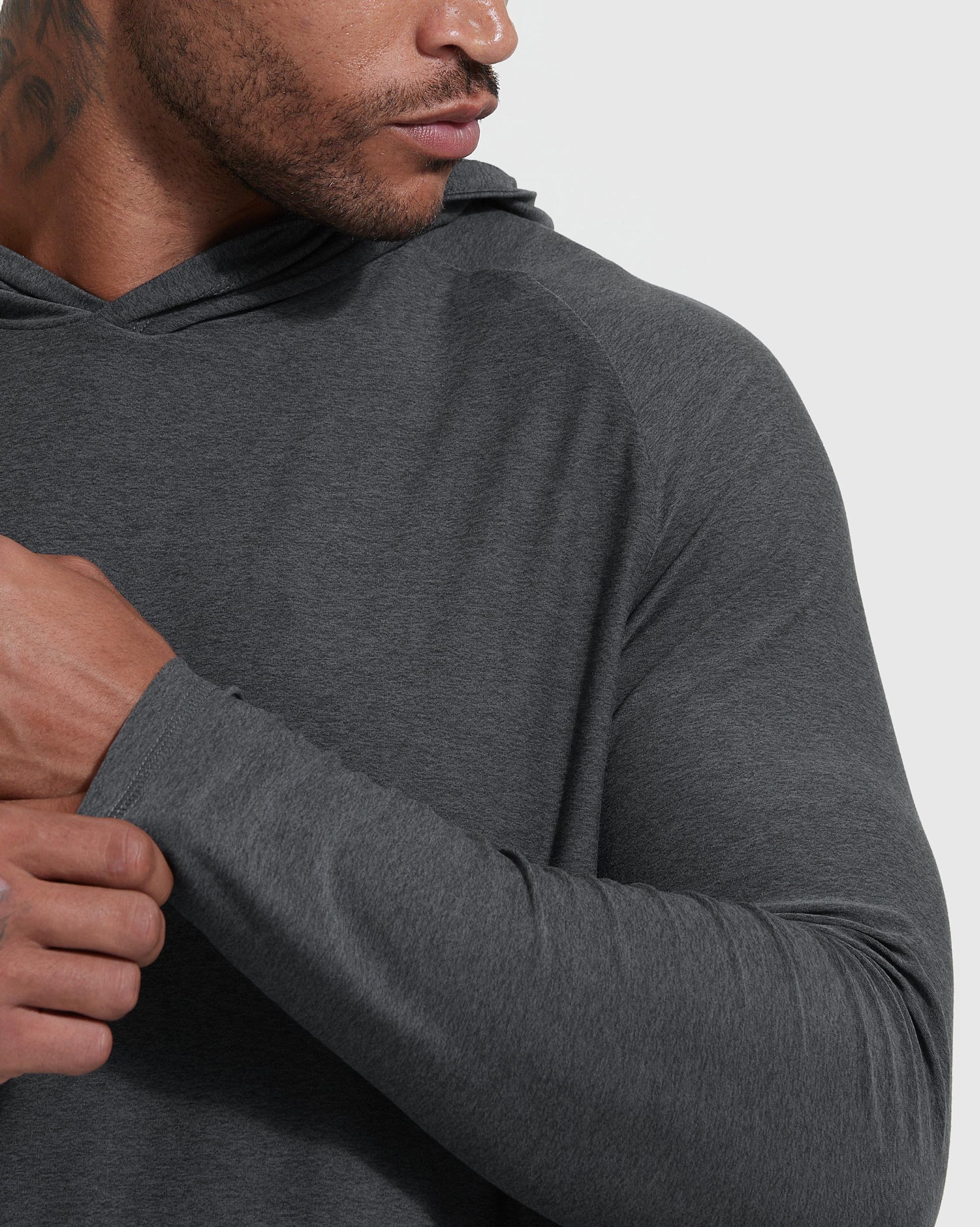 Charcoal Heather Gray Active Hoodie Product Image