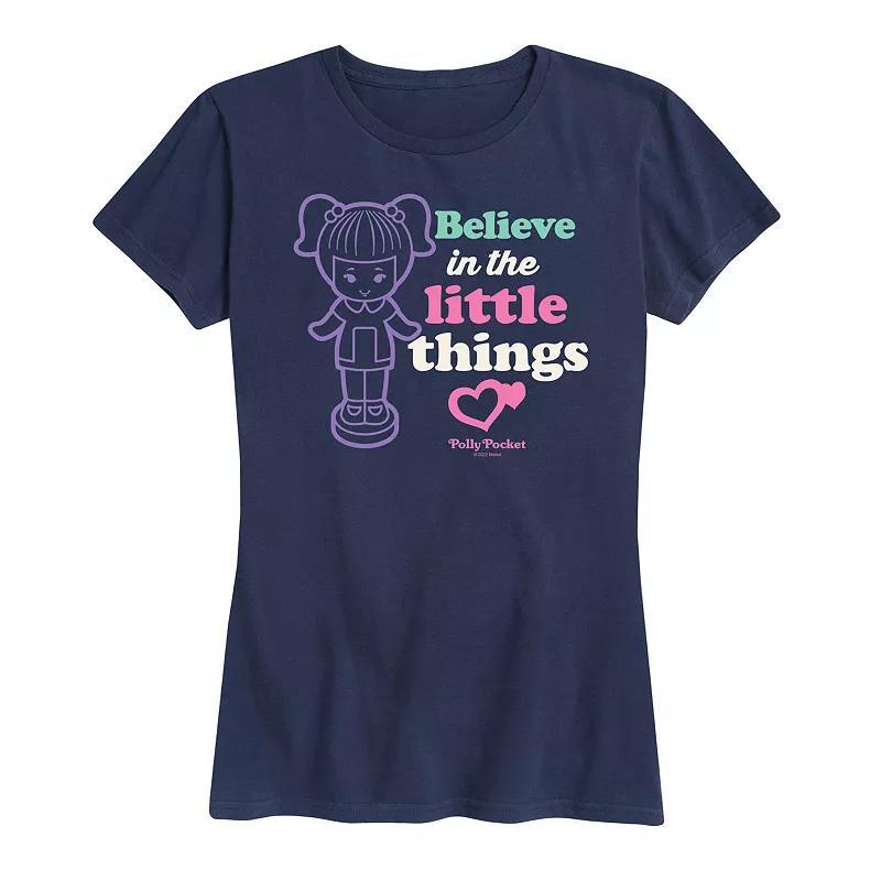 Womens Polly Pocket Little Things Graphic Tee Heather Grey Product Image