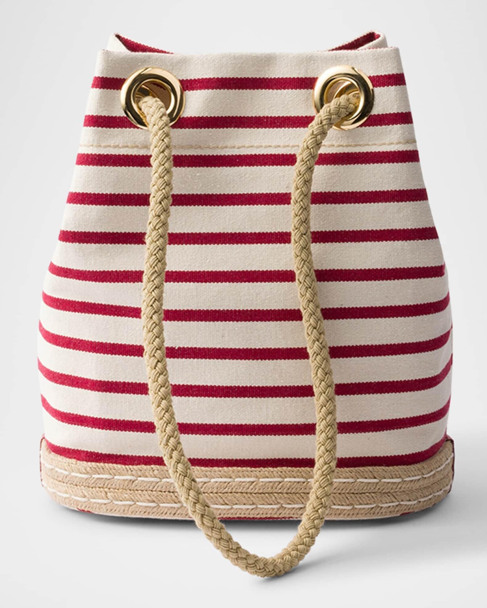 Mariner Small Striped Fabric Bucket Bag Product Image