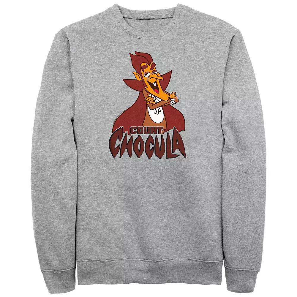 Men's Count Chocula Logo Graphic Fleece, Size: 5XB, Athletic Grey Product Image