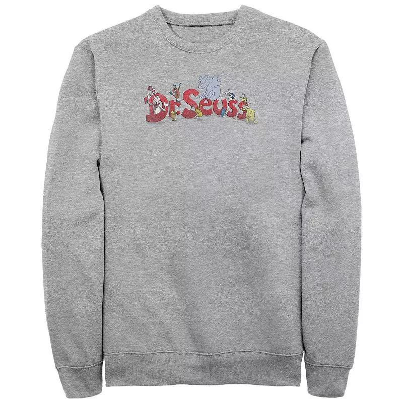 Men's Top Gun Round Logo Fleece Sweatshirt, Size: Small, Athletic Grey Product Image