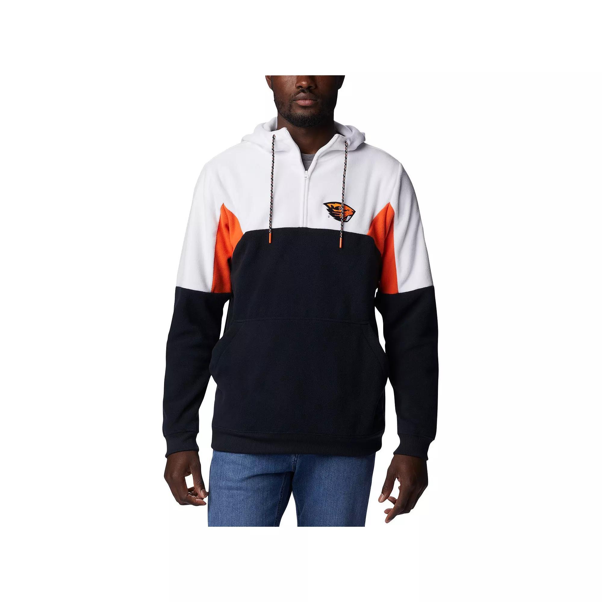 Men's Columbia Black Oregon State Beavers Lodge Quarter-Zip Hoodie, Size: 2XL Product Image