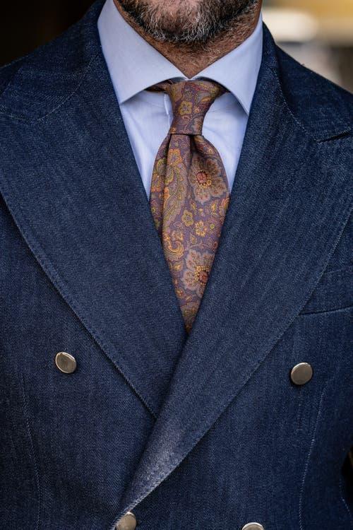 Elizabetta Trevi - Printed Silk Tie for Men in Plum at Nordstrom Product Image