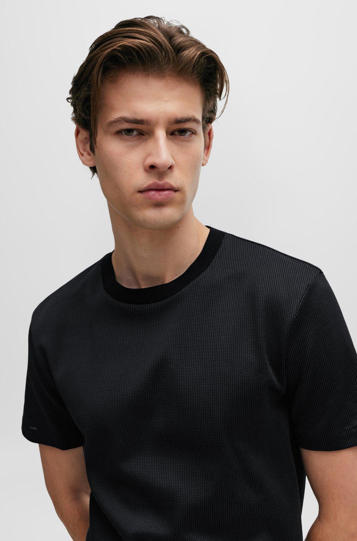 BOSS Cotton T-shirt With Mercerized Finish Product Image