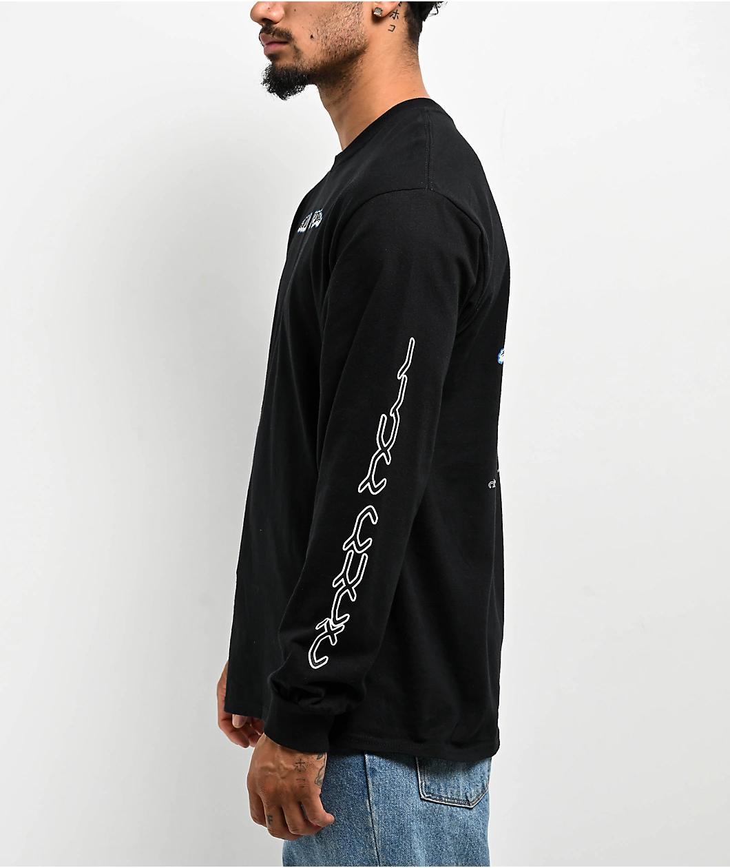 Ninth Hall Moto Black Long Sleeve T-Shirt Product Image
