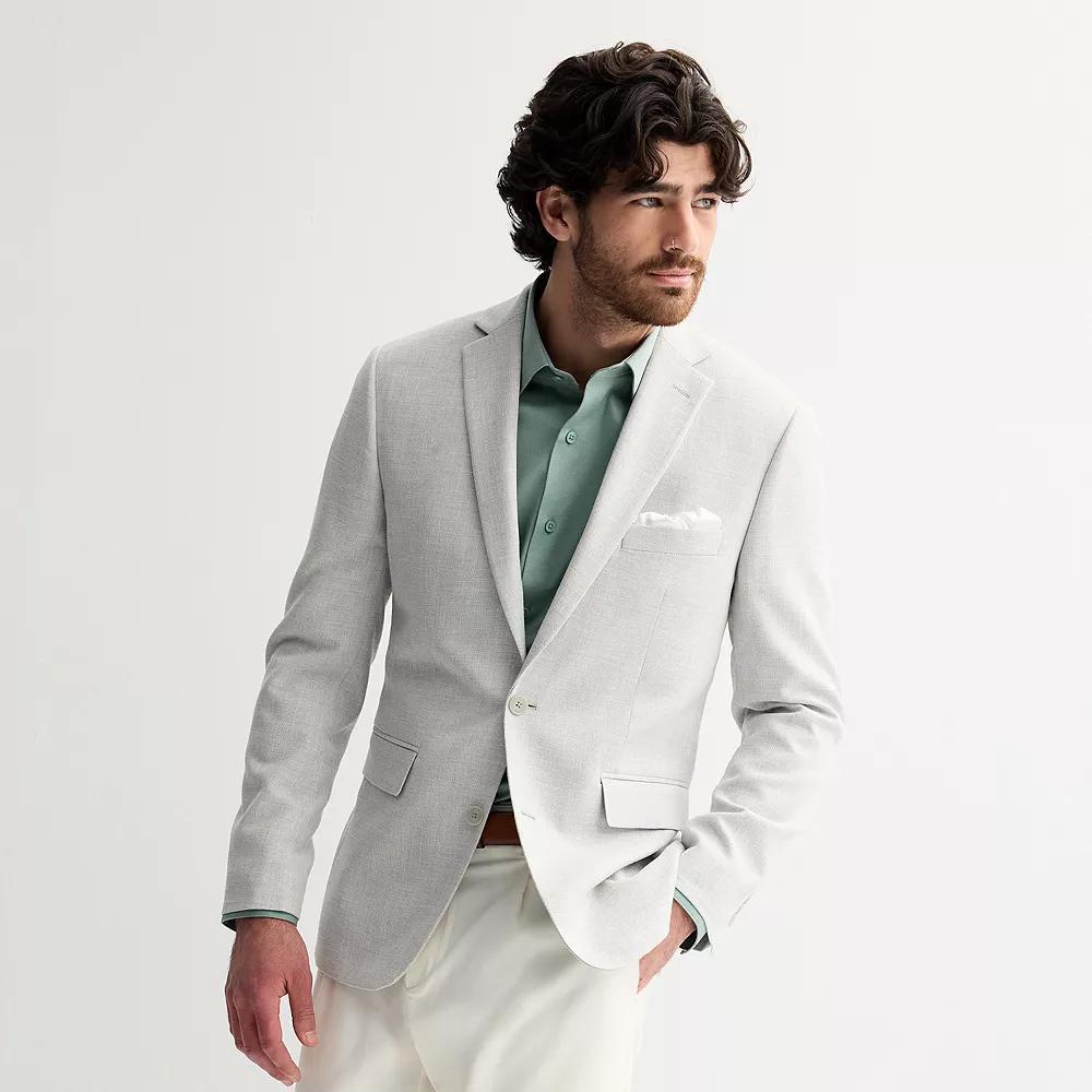 Men's Apt. 9® Premier Flex Slim-Fit Essential Sport Coat, Size: 40 Short, Gray Weave Product Image