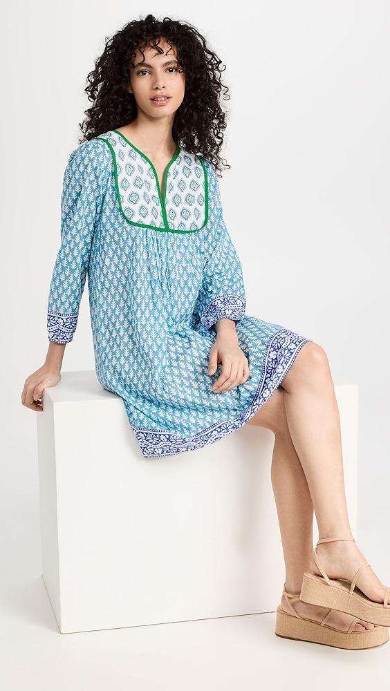 SZ Blockprints Jaipur Dress in Cornflower Blue | Shopbop Product Image