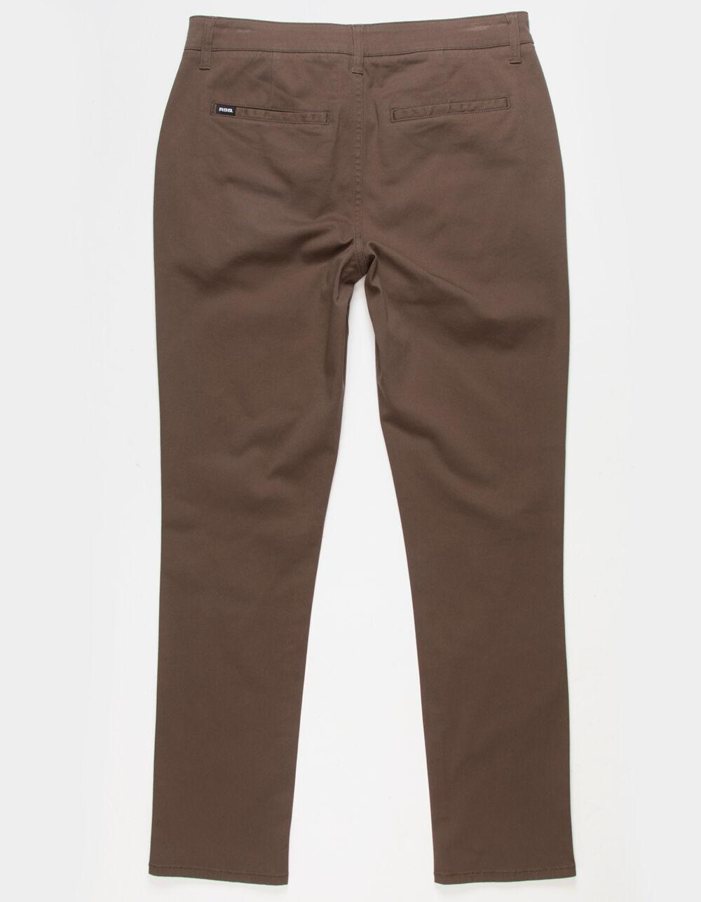 RSQ Mens Slim Taper Chino Pants - DARK BROWN Product Image