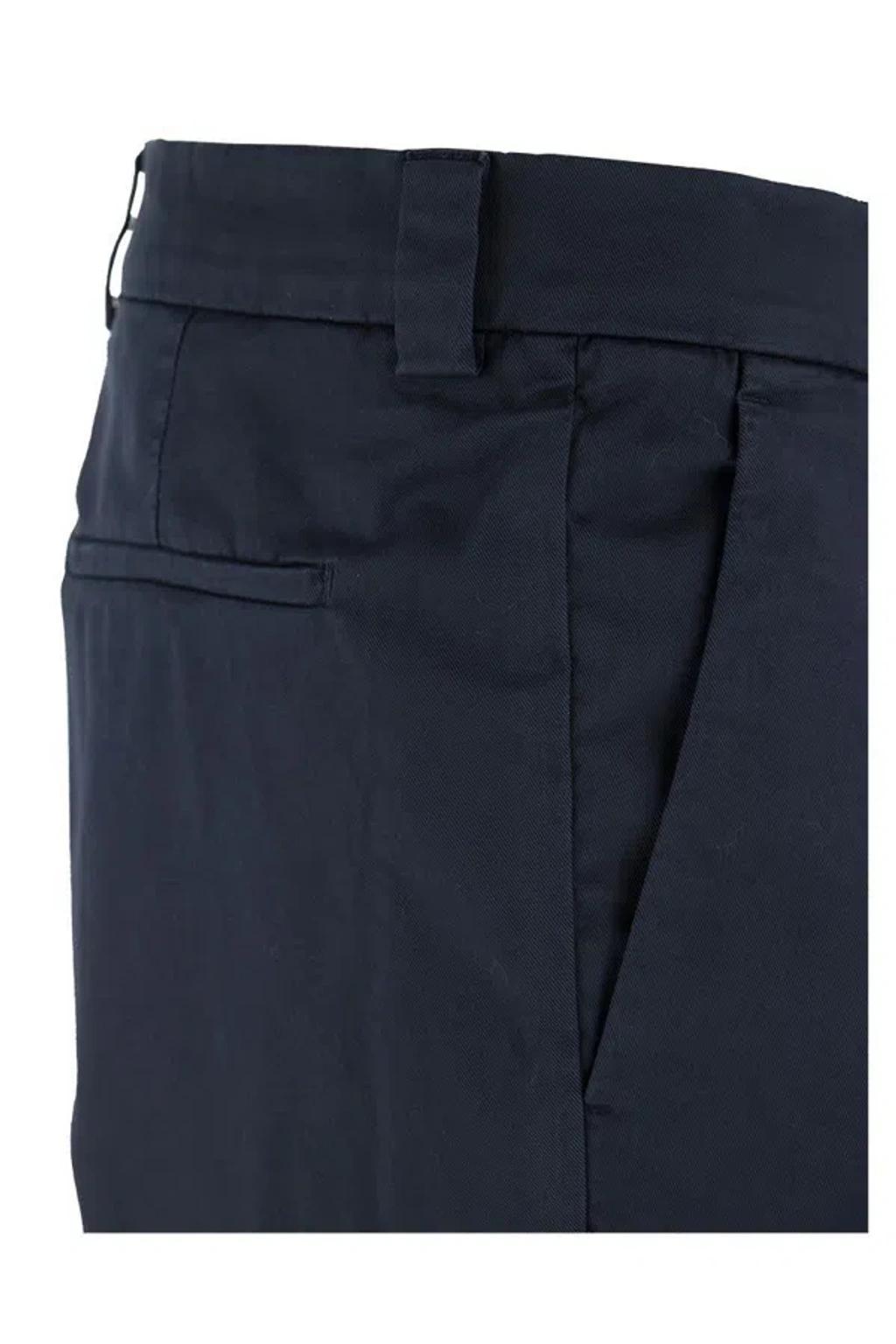 BRUNELLO CUCINELLI Pleated Tailored Trousers In Blue Product Image
