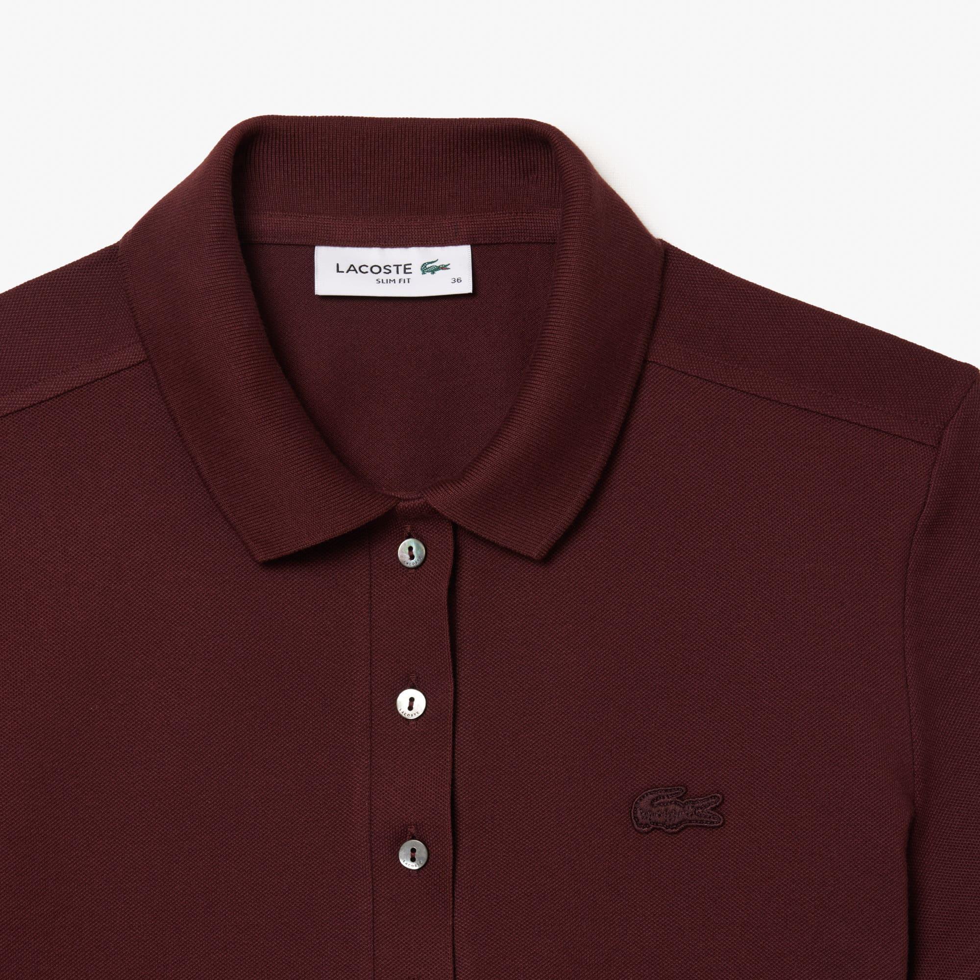 Women's L.12.D Slim Fit Stretch Mini Piqué Polo Product Image