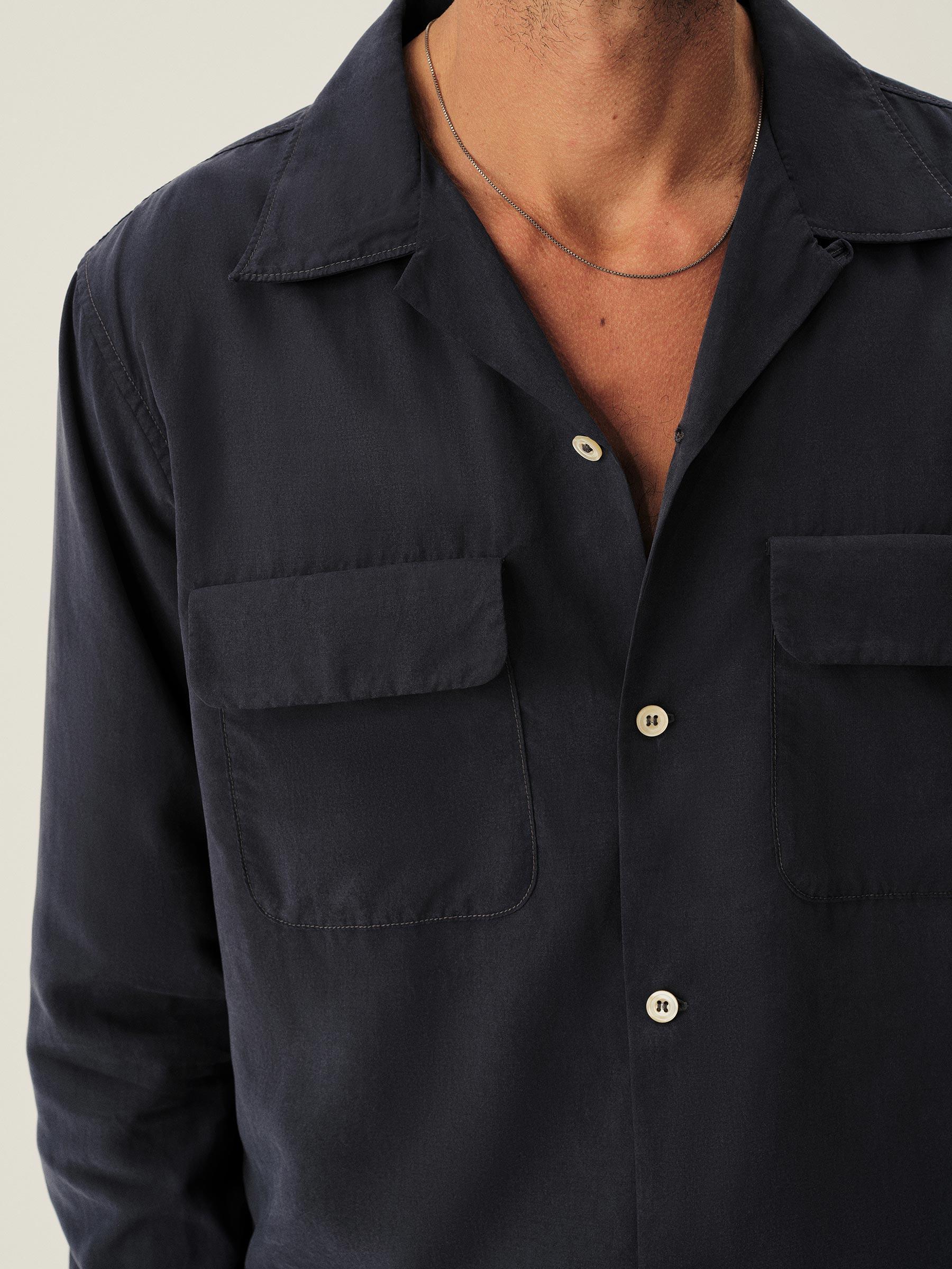 Dark Navy Casita Camp Shirt Product Image