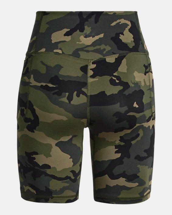 Plus Size Women's Under Armour 8-in. High-Rise Motion Bike Shorts, Size: 1XL, Black  Gray Product Image