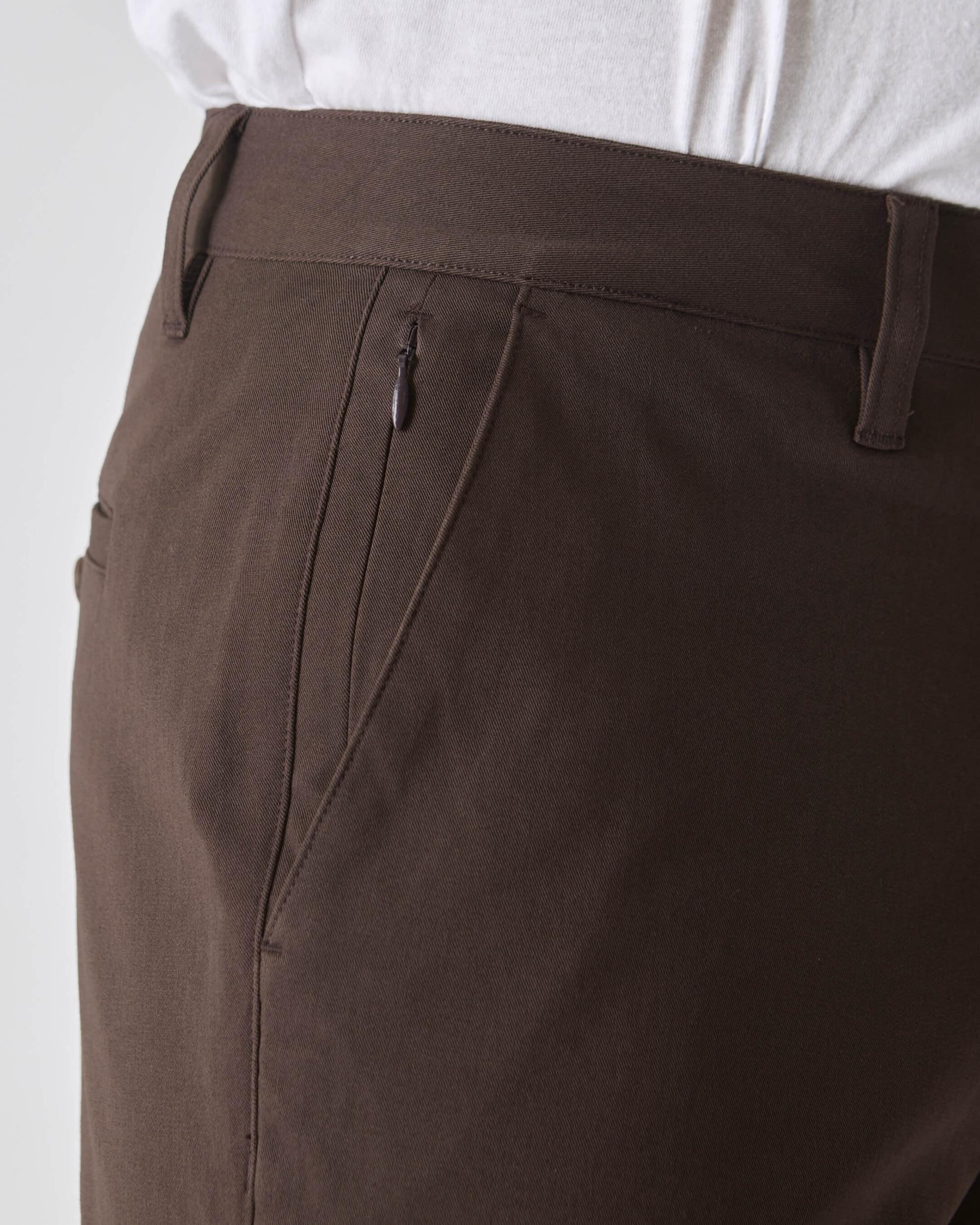 Dark Oak Straight Twill Chino Pant Product Image