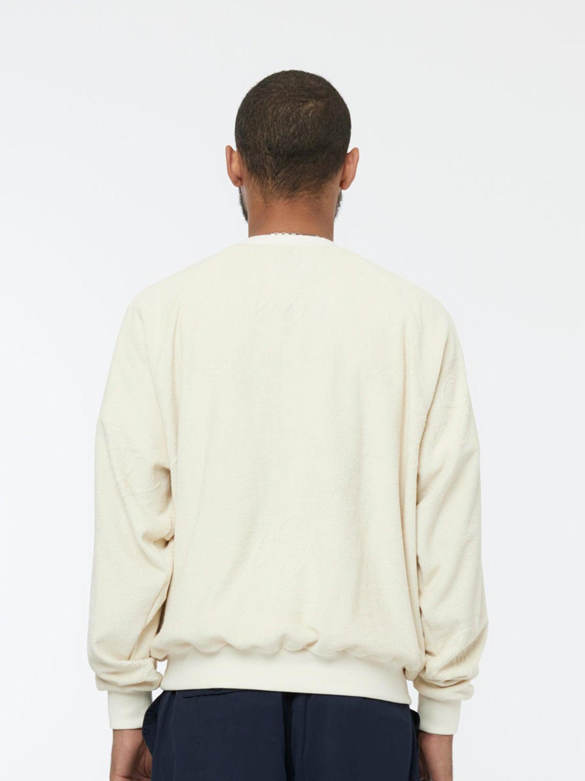 Terry Jacquard Crewneck (Off White) Product Image