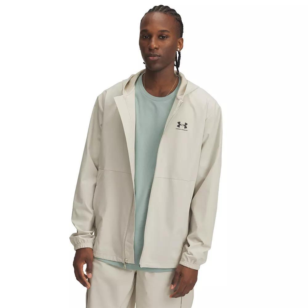 Men's Under Armour Vibe Woven Hooded Windbreaker Jacket, Size: Small, Green Product Image