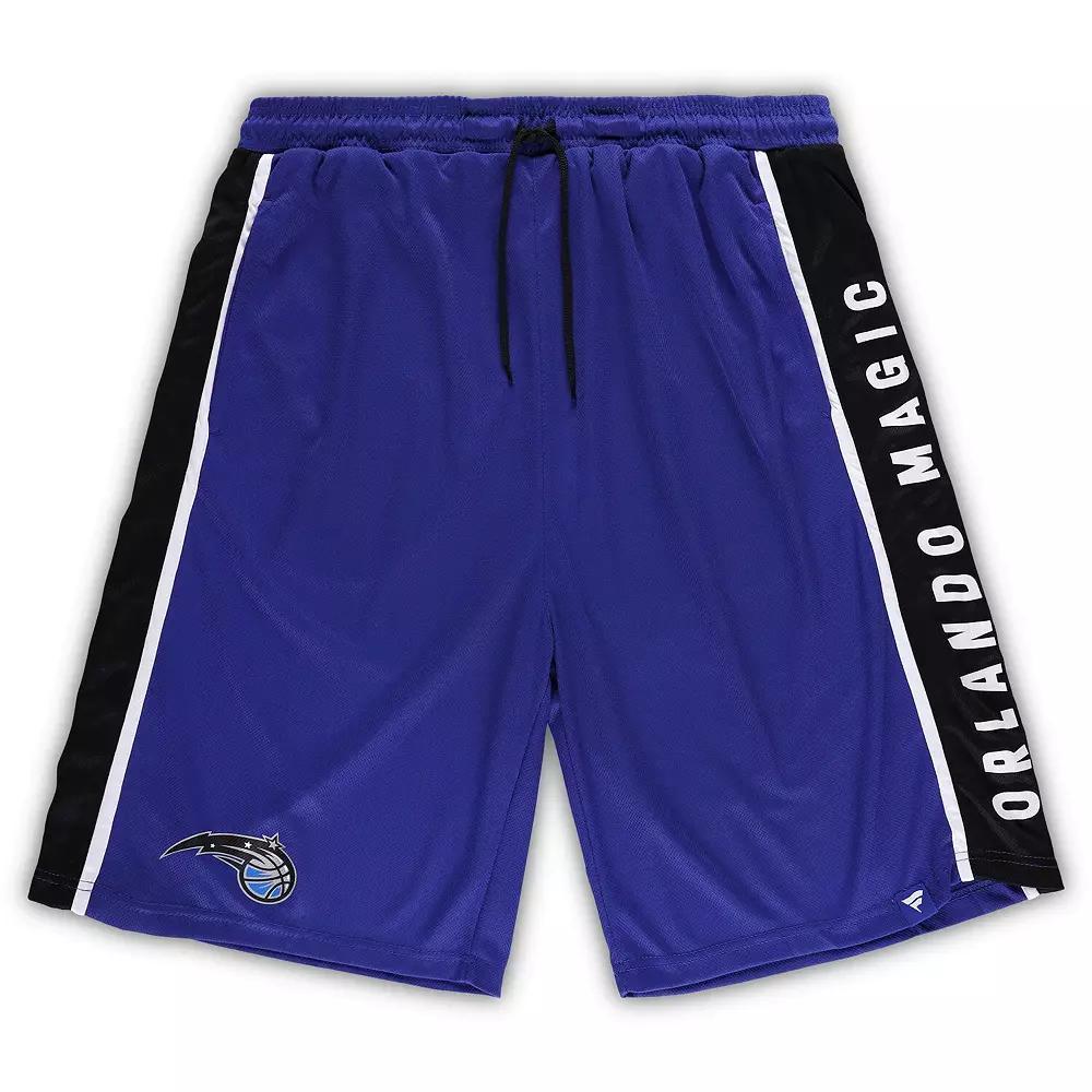 Men's Fanatics Branded Blue Orlando Magic Big & Tall Referee Iconic Mesh Shorts, Size: 3XB, Mag Black Product Image