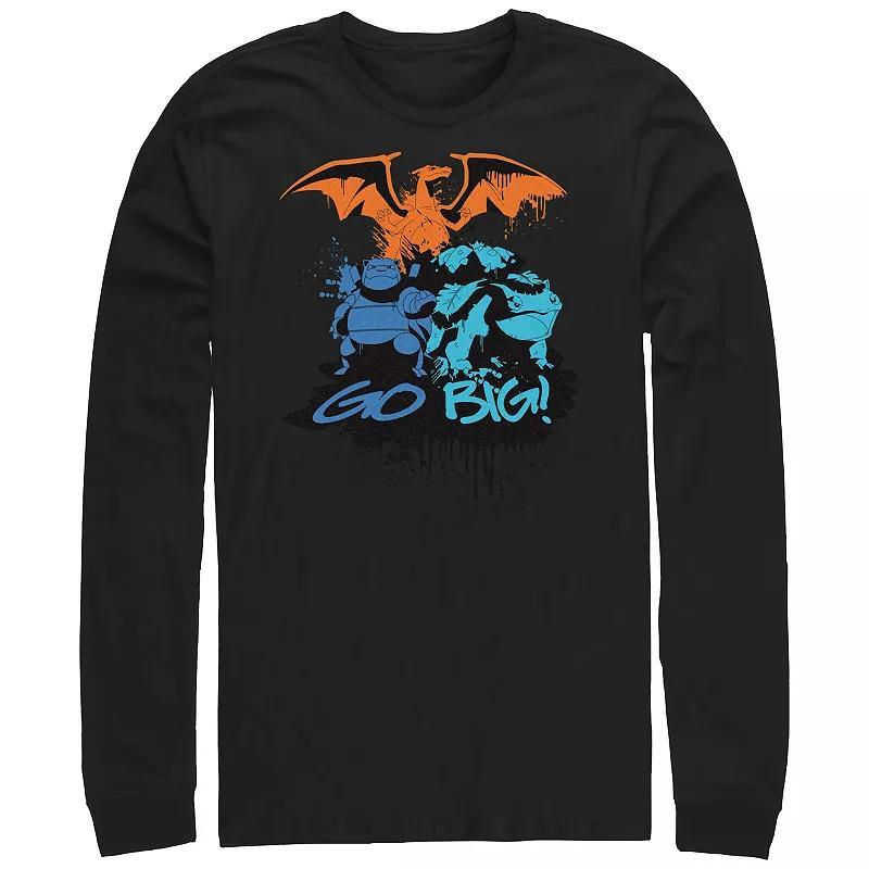 Men's Pokemon Ultimate Big Trio Graphic Tee, Size: Medium, Black Product Image