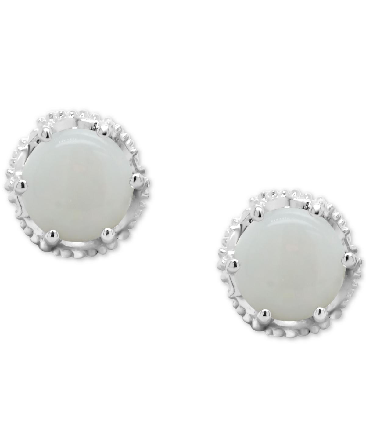 Celebration Gems Sterling Silver Aquamarine Stud Earrings, Women's Product Image