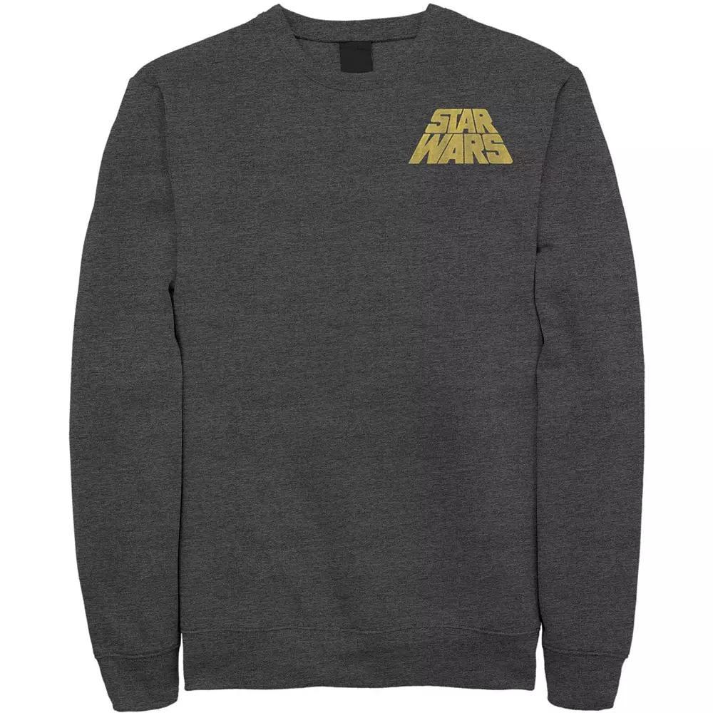 Men's Star Wars Distressed Slant Logo Z2 Sweatshirt, Size: Medium, Blue Product Image