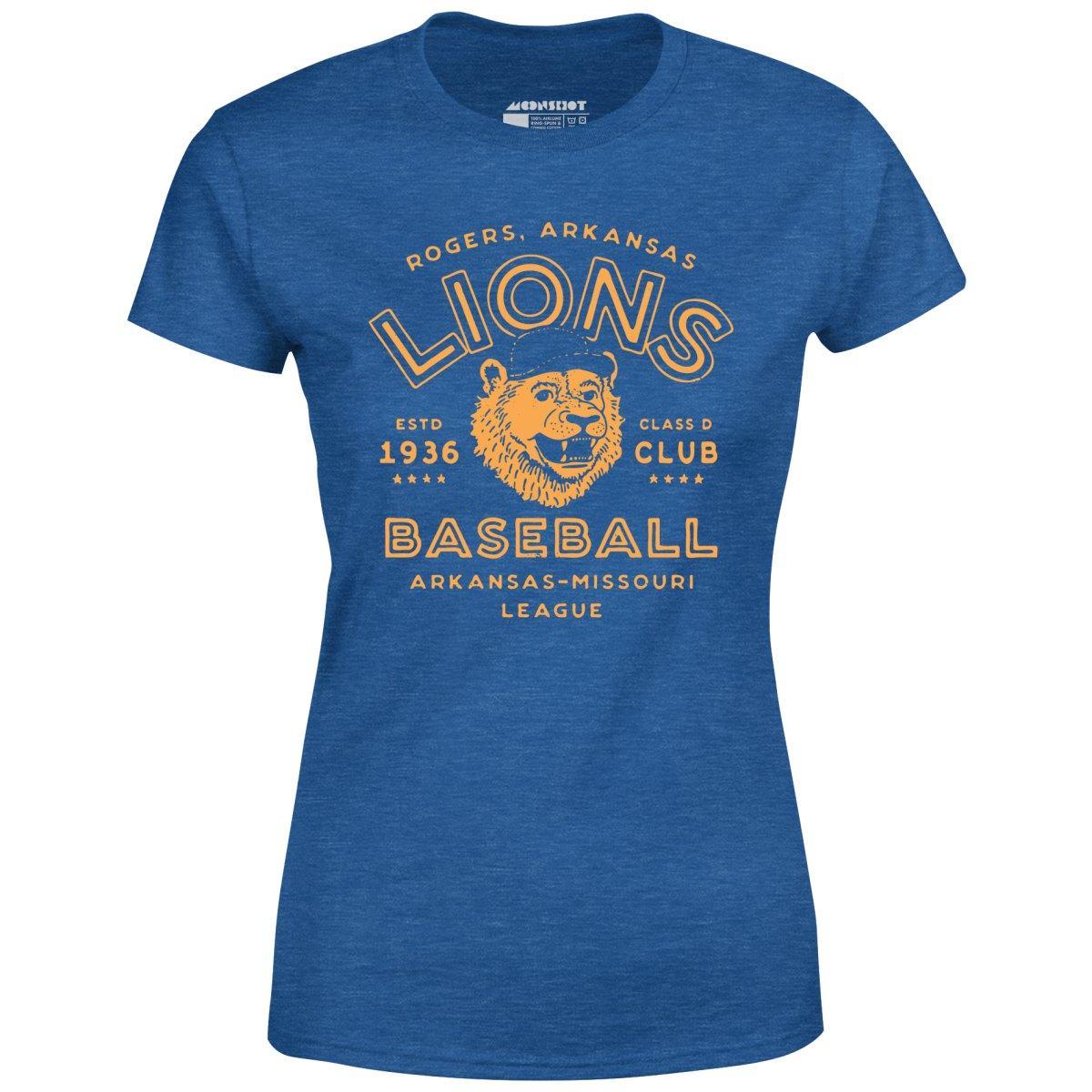 Rogers Lions - Arkansas - Vintage Defunct Baseball Teams - Women's T-Shirt Female Product Image