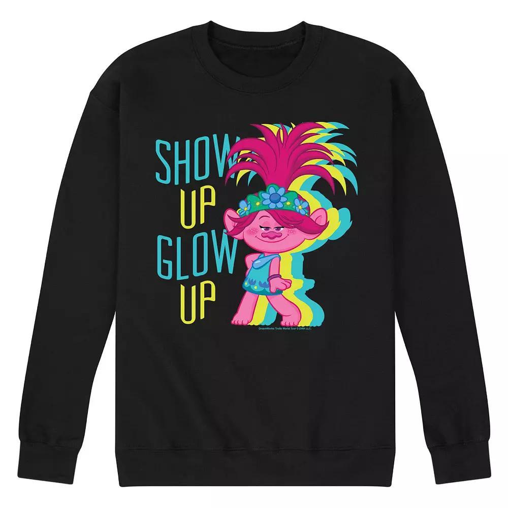 Mens Trolls Show Up Glow Up Sweatshirt Blue Product Image