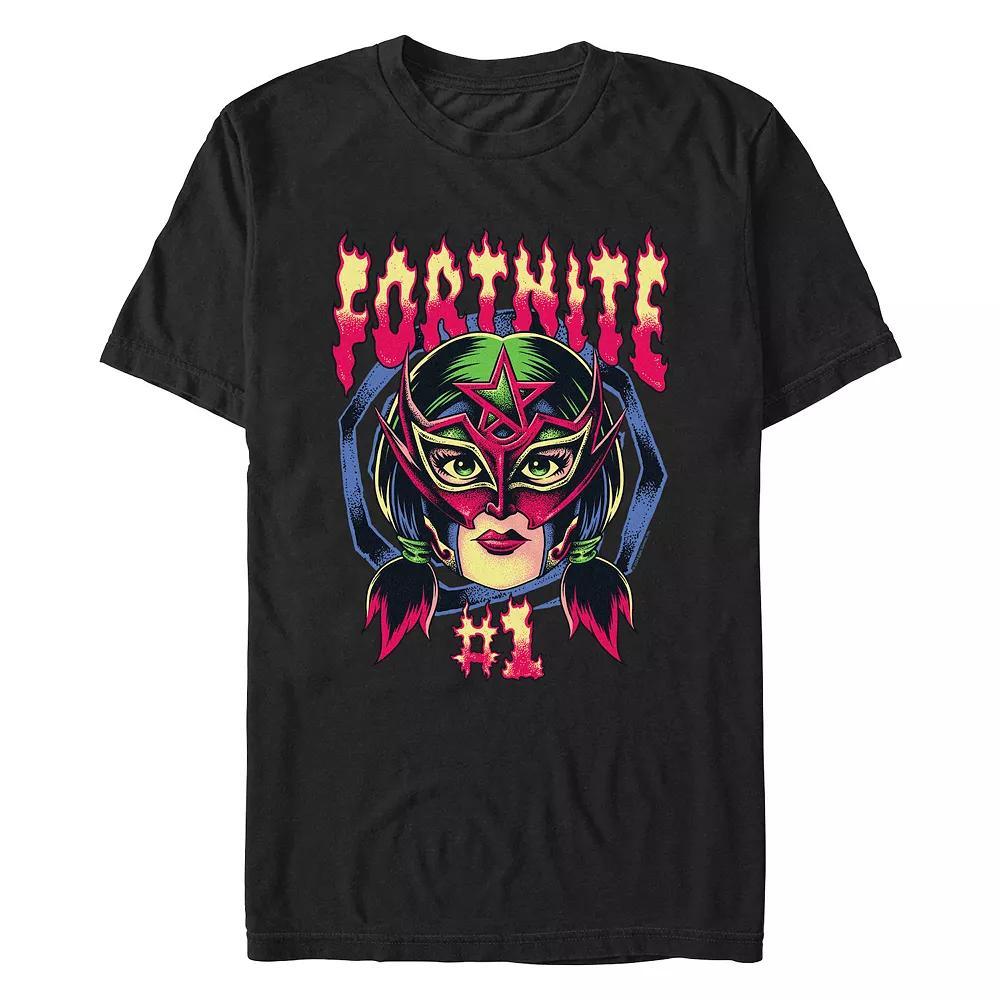 Men's Fortnite Dynamo Number One Graphic Tee, Size: Large, Black Product Image