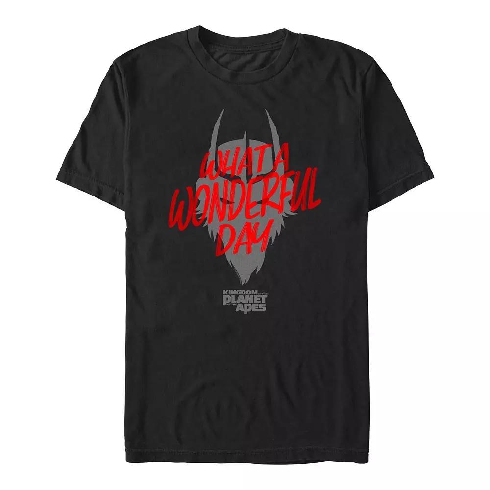 Men's Kingdom Of The Planet Of The Apes What A Wonderful Day Graphic Tee, Size: Large, Black Product Image