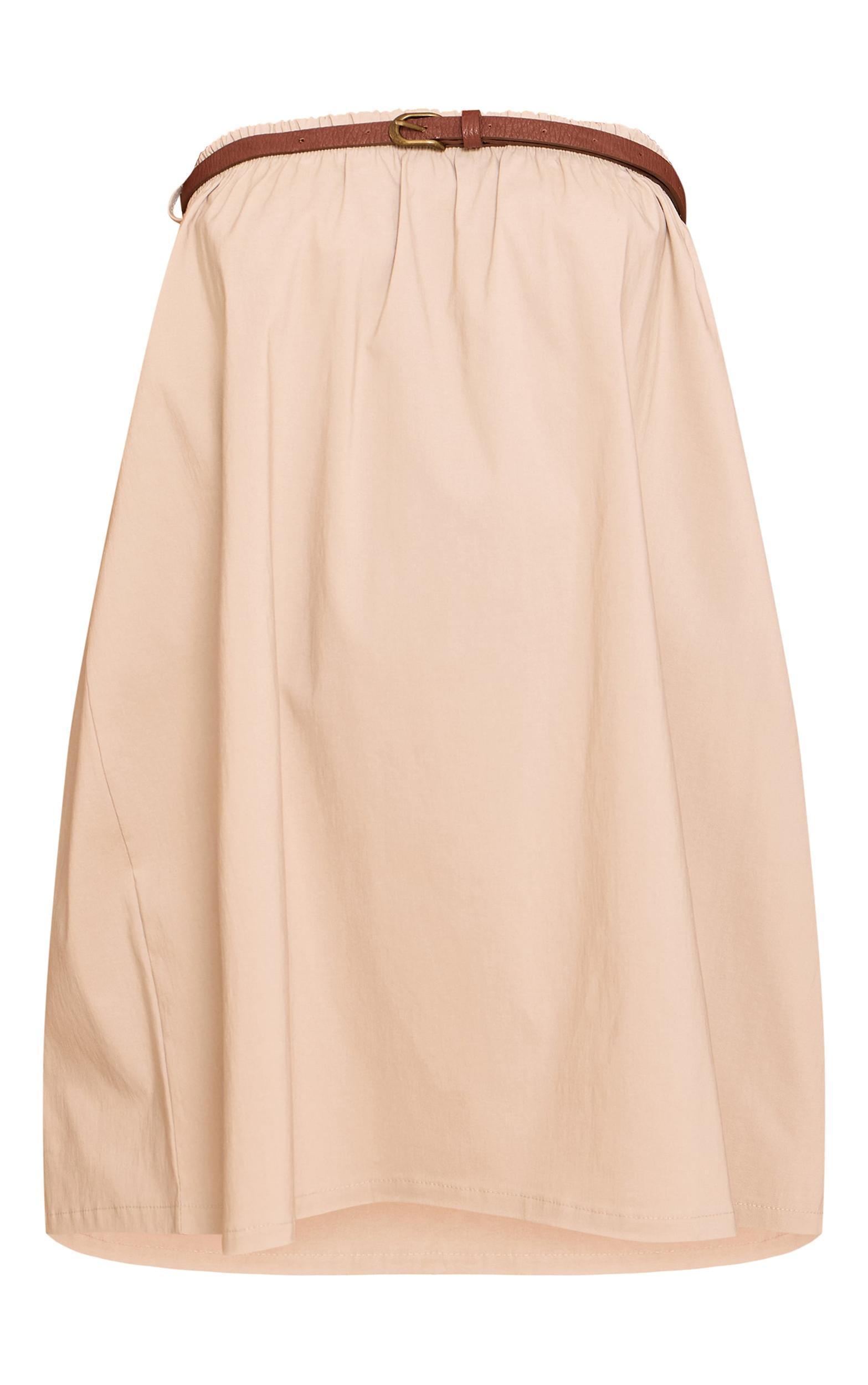 Stone Belted Bandeau Puffball Dress Product Image
