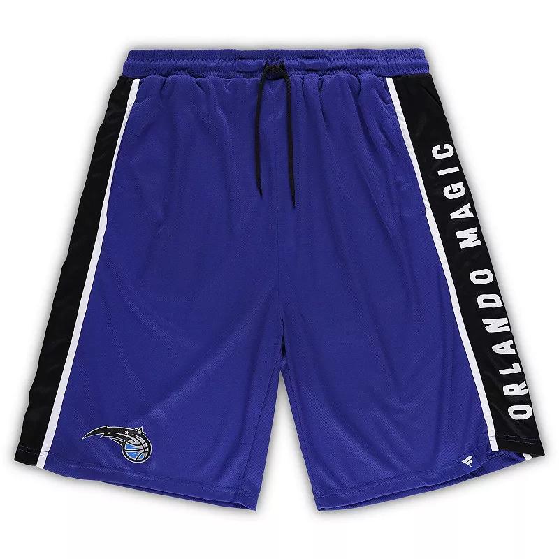 Men's Fanatics Branded Blue Orlando Magic Big & Tall Referee Iconic Mesh Shorts, Size: 3XB, Mag Black Product Image